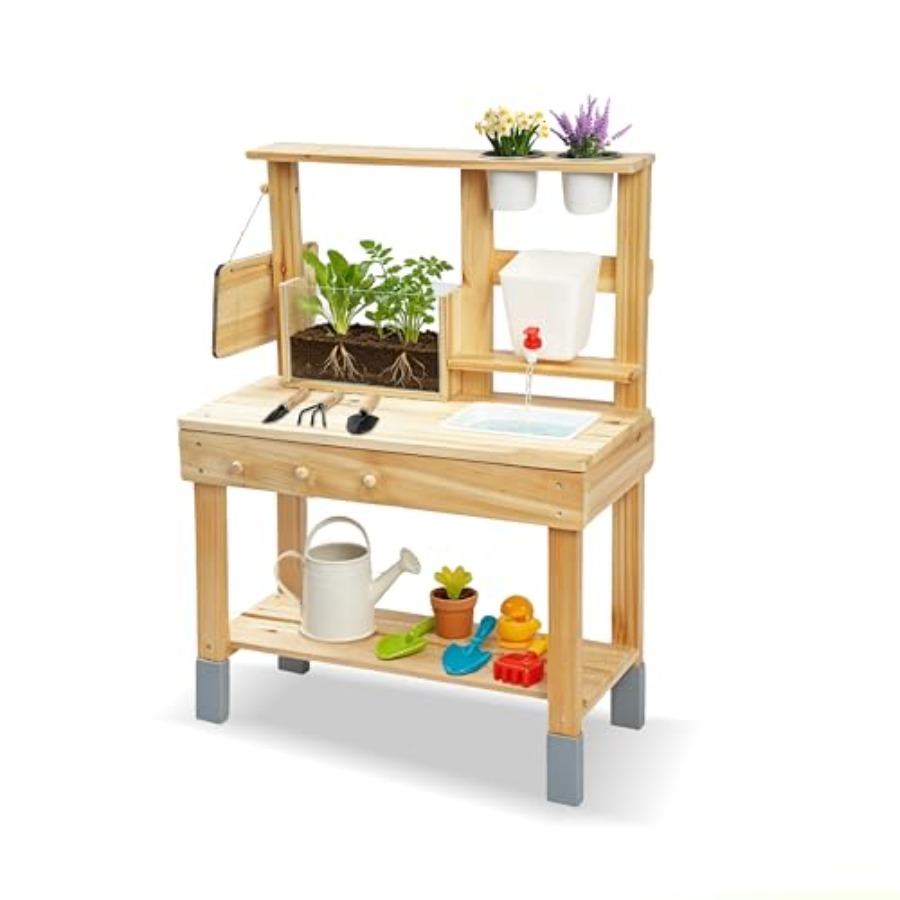 Kids Outdoor Chalkboard - 클리어뷰 화분이 있는 야외용 어린이 화분