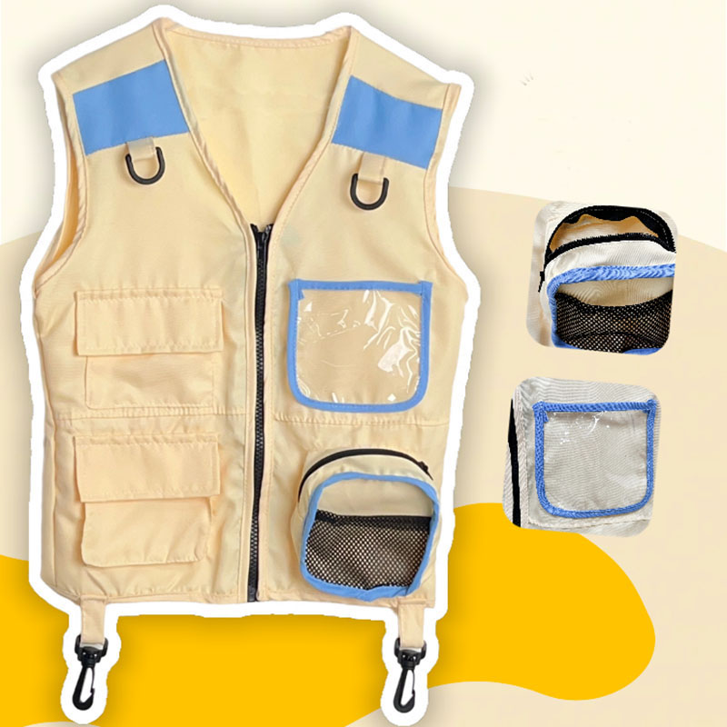 Kids Outdoor Vest - 어린이 탐색기 조끼 척 놀이 코스프레