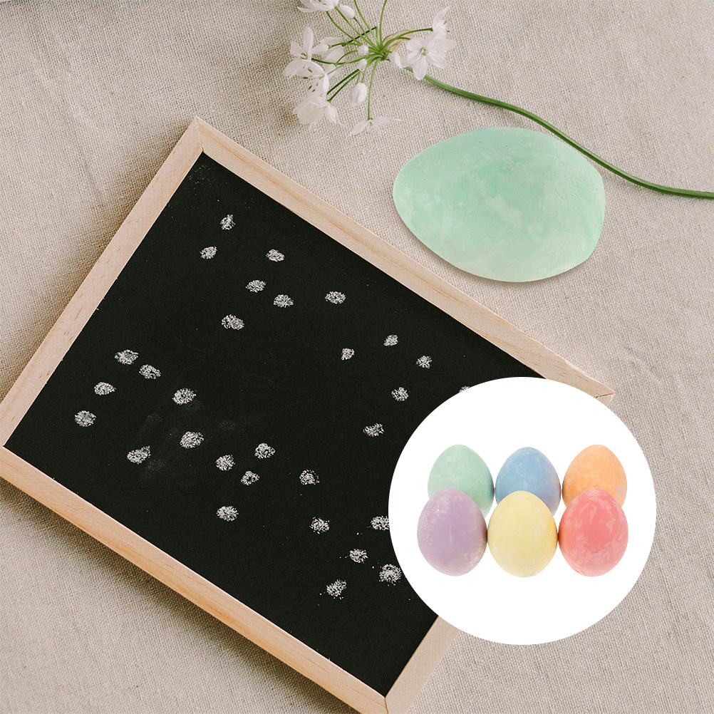 Kids Outdoor Chalkboard - 12Pcs 어린이를위한 사랑스러운 계란 분필 안전한