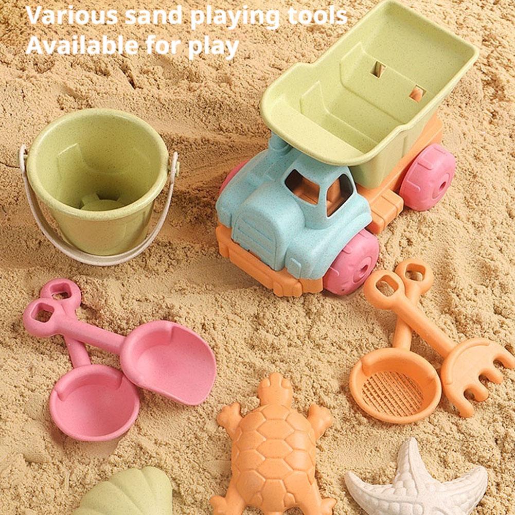 Kids Outdoor Entertainment - 어린이를위한 7Pcs 해변 모래 장난감 세트