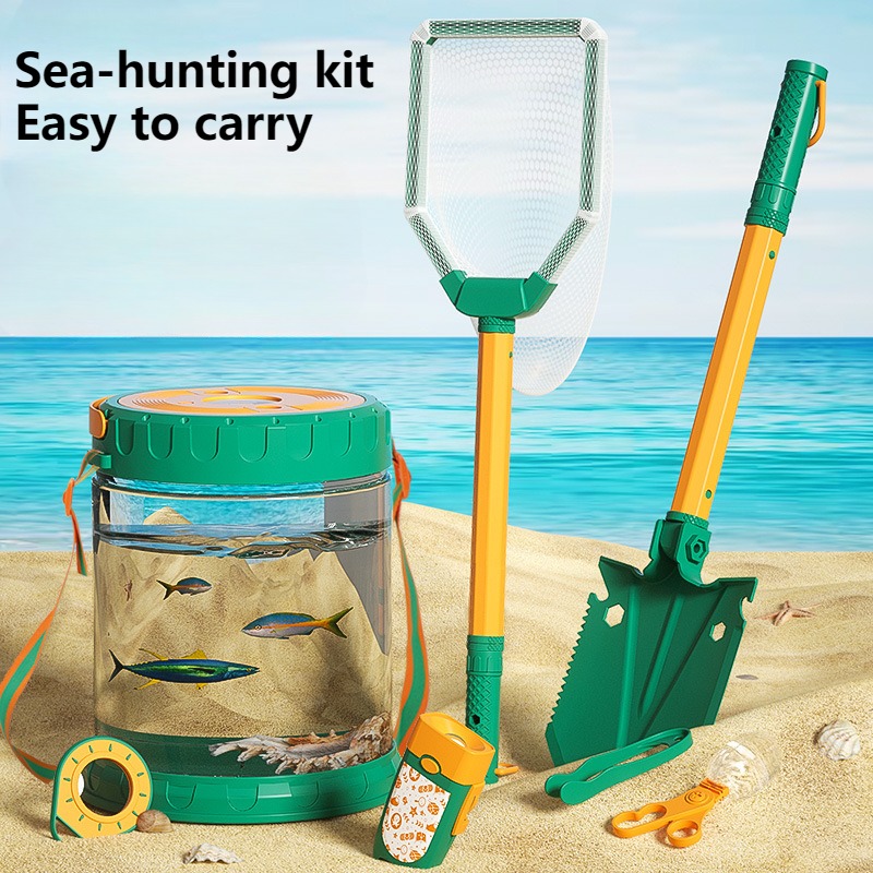 Kids Outdoor Nature Toys - 바다 잡기 장난감 세트, 해변 놀이