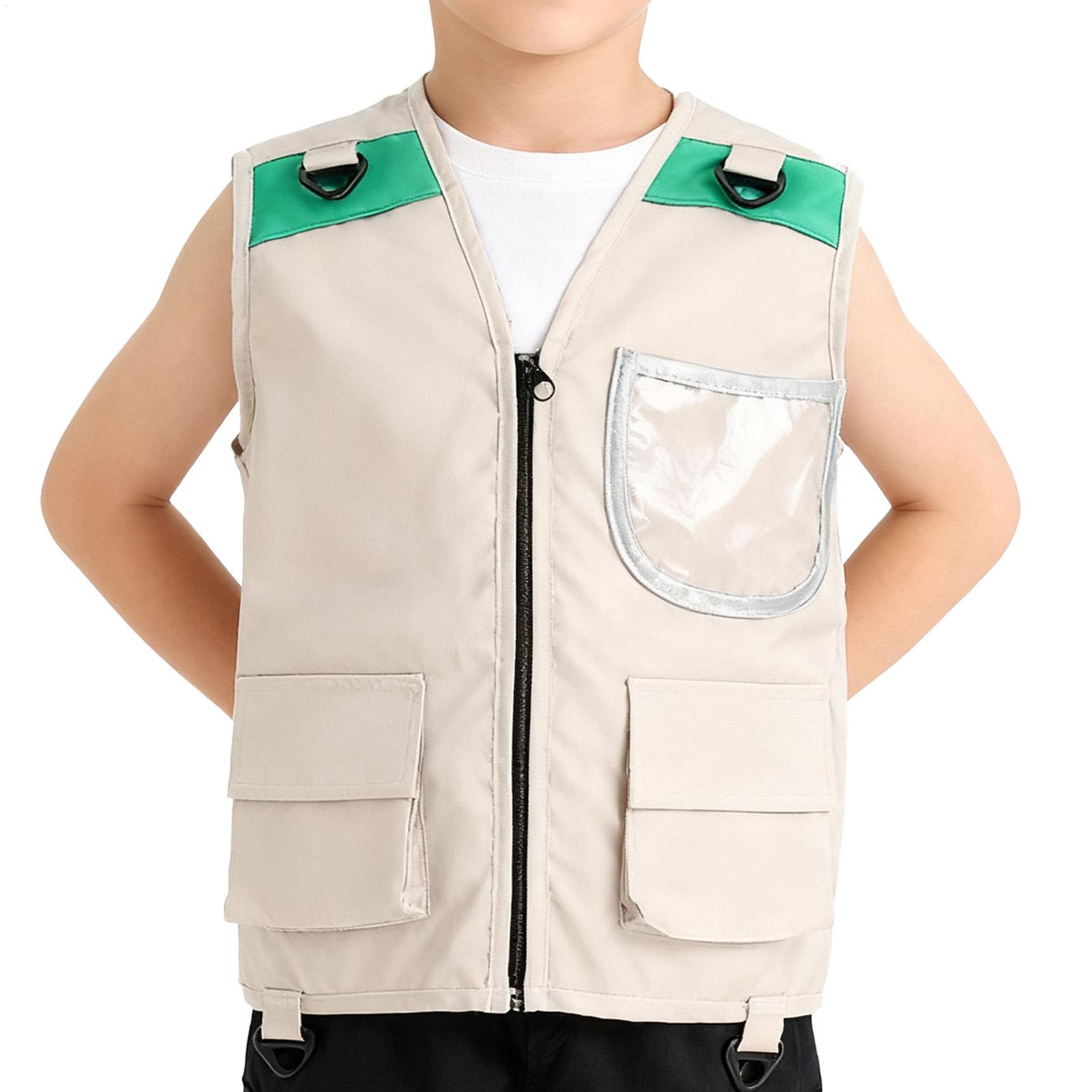Kids Outdoor Vest - 어린이 탐험가 조끼 의상 사파리 카고