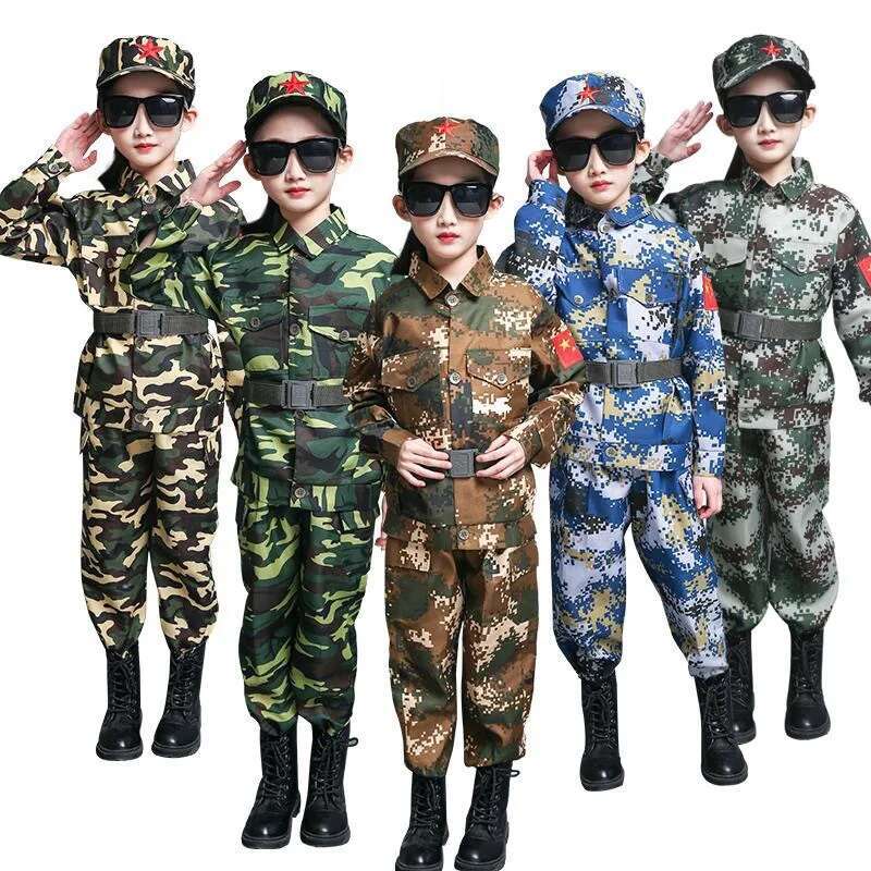 Kids Outdoor Ninja Equipment - 소년 소녀 군사 훈련 유니폼 어린이
