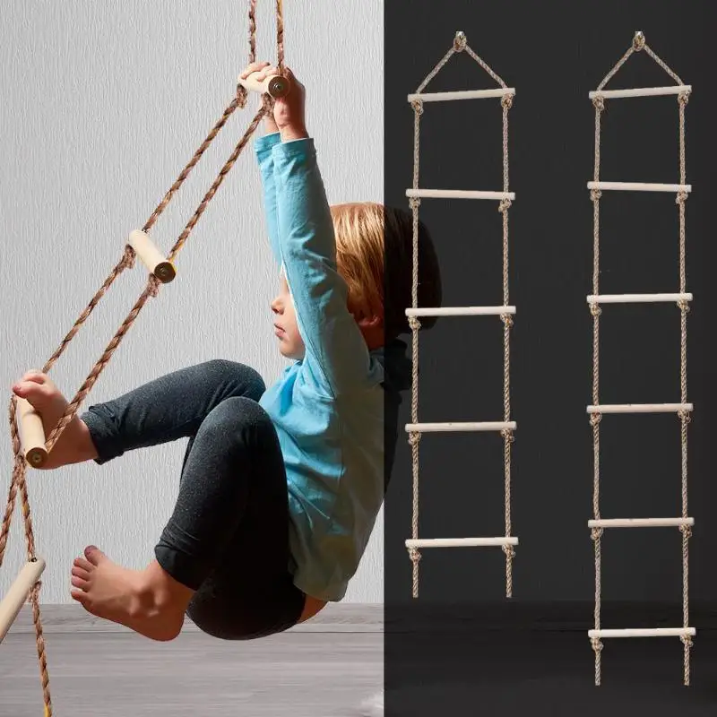 Kids Outdoor Ladder - 어린이 나무 사다리, 야외 활동 안전