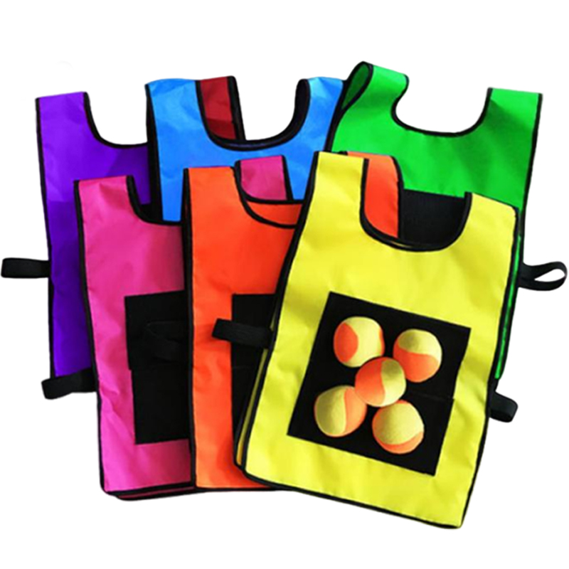 Kids Outdoor Vest - 어린이 끈적끈적한 공 조끼 장난감 5개