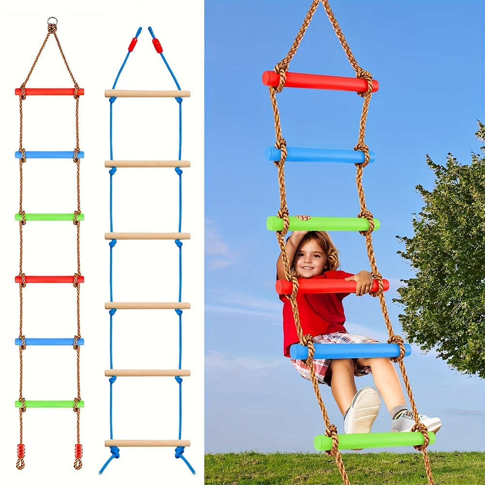 Kids Outdoor Ladder - 1pc 다채로운 어린이 등반 사다리 스윙