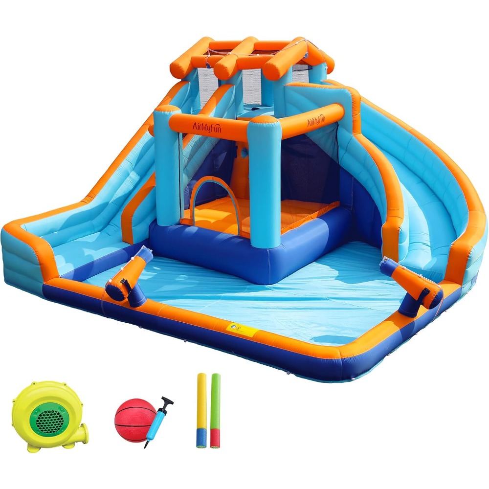 Play Kids Outdoor - 대형 워터 슬라이드 바운스 하우스, 물놀이