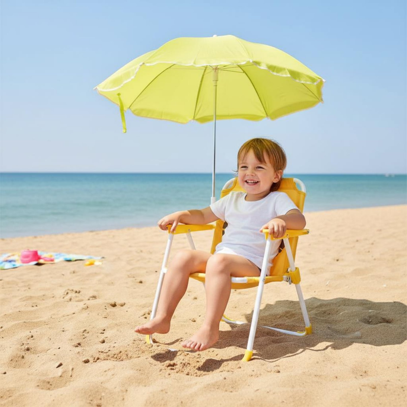 Kids Outdoor Umbrella Chair - 어린이용 휴대용 의자, 차양막 포함, 가벼운