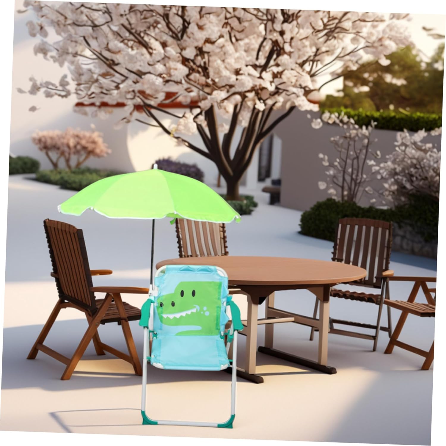 1 세트 접이식 비치 의자 (우산 포함) 소년을위한 경 - Kids Outdoor Umbrella Chair 리뷰 및 가격