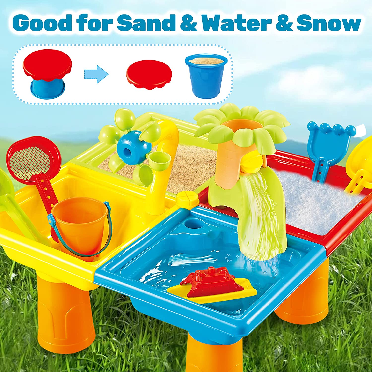해변 테이블 모래 놀이 장난감, 어린이 야외 게임, 아 - Kids Outdoor Nature Toys 리뷰 및 가격