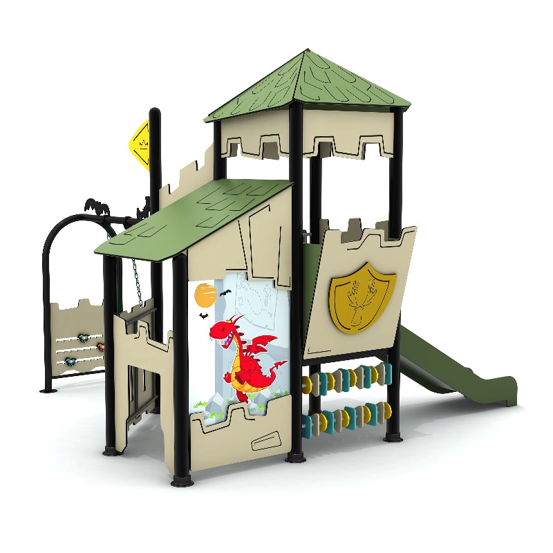 나무로 만든 야외 놀이터 세트, 스틸 놀이집, 어린이  - Kids Outdoor Wooden Playhouse 리뷰 및 가격