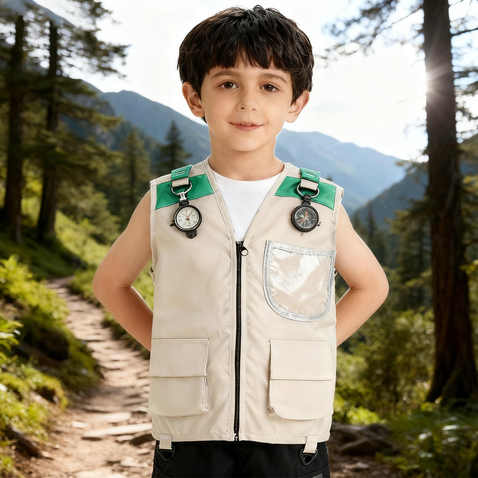 어린이 탐험가 조끼 의상 사파리 카고 조끼 소년 야외  - Kids Outdoor Vest 리뷰 및 가격