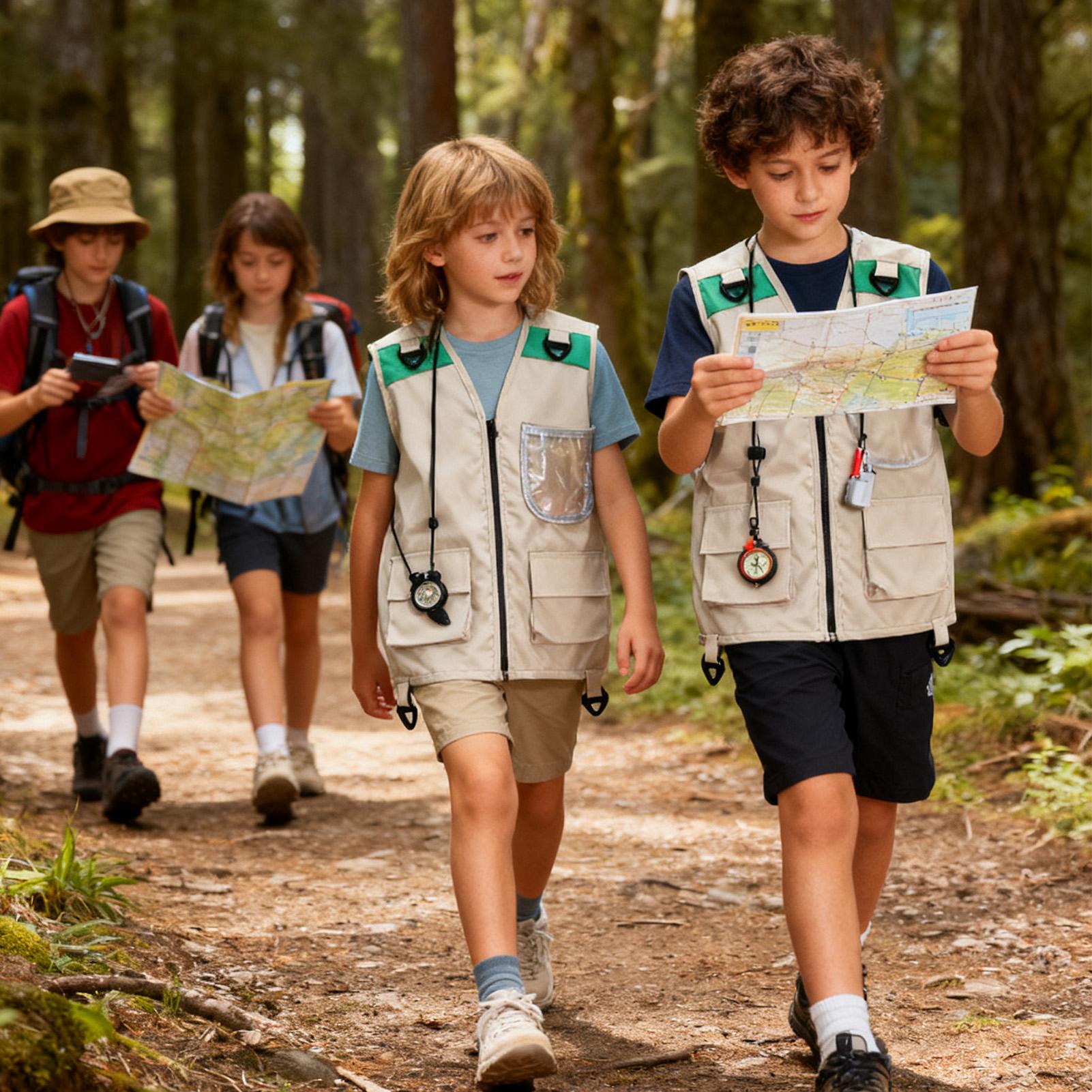 어린이 탐험가 조끼 의상 사파리 카고 조끼 소년 야외  - Kids Outdoor Vest 리뷰 및 가격