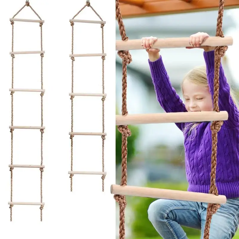 어린이 나무 사다리, 야외 활동 안전 스포츠 로프, 스 - Kids Outdoor Ladder 리뷰 및 가격