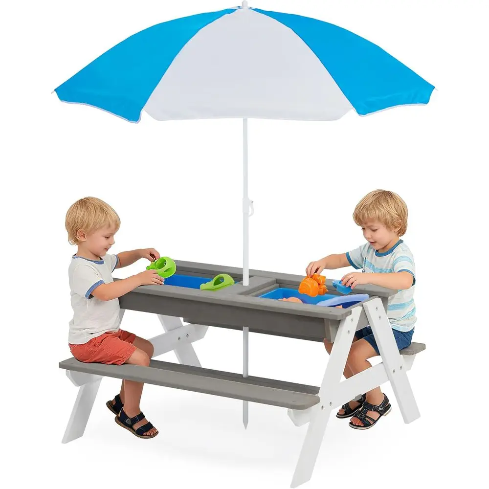어린이용 3-in-1 접이식 나무 피크닉 테이블, 야외 - Kids Outdoor Wooden Table 리뷰 및 가격