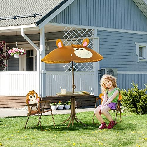 어린이용 테이블 및 의자 세트 피크닉 테이블 우산 브라 - Kids Outdoor Umbrella Chair 리뷰 및 가격