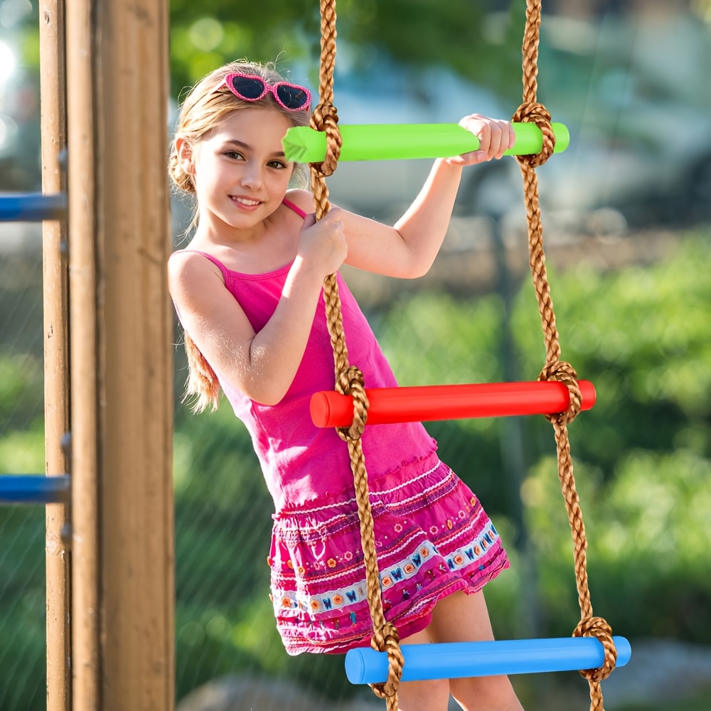 1pc 다채로운 어린이 등반 사다리 스윙 내구성 PE  - Kids Outdoor Ladder 리뷰 및 가격