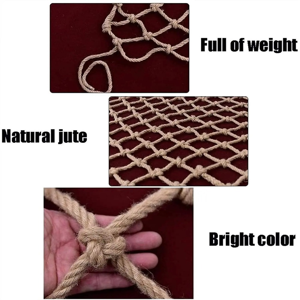 대마 로프 등반망 정원 발코니 자연 황마 로프 어린이  - Kids Outdoor Tools 리뷰 및 가격