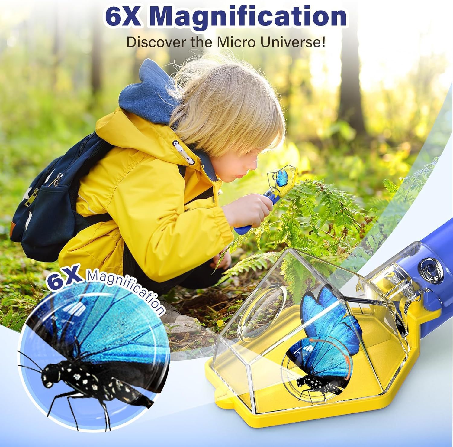 6배율 돋보기 어린이 곤충 채집기, 선명한 시야를 제공 - Kids Outdoor Nature Toys 리뷰 및 가격
