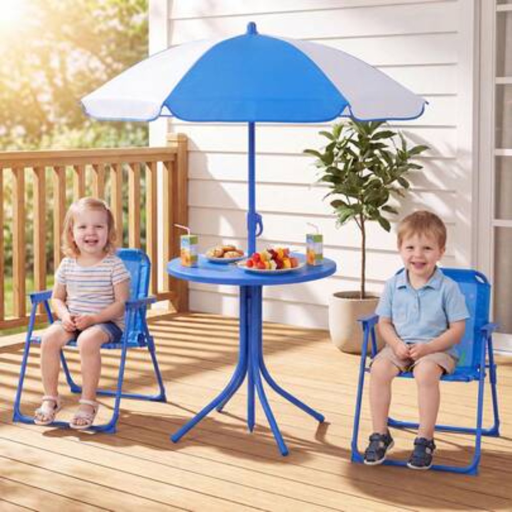 어린이 피크닉 테이블 야외 세트(접이식 의자 2개와 유 - Kids Outdoor Umbrella Chair 리뷰 및 가격