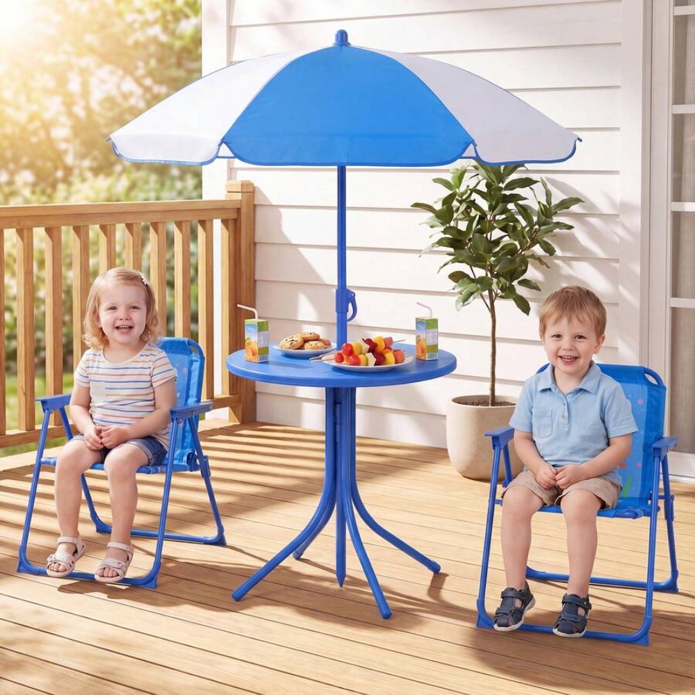 어린이 피크닉 테이블 야외 세트(접이식 의자 2개와 유 - Kids Outdoor Umbrella Chair 리뷰 및 가격